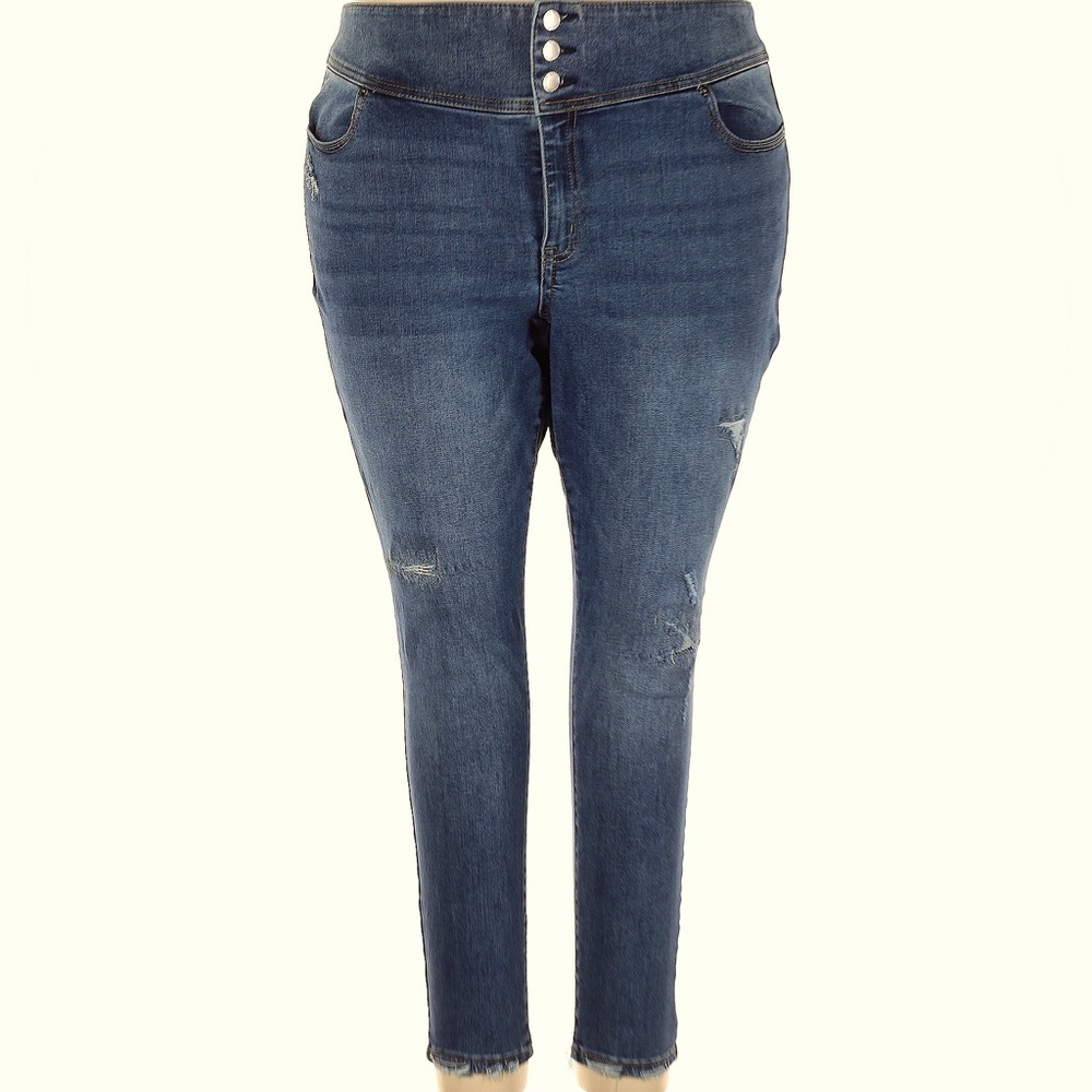 Lane Bryant High Rise Jegging - Flex Magic Waistband Super Stretch Denim Size 18